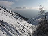 Salita invernale da Nona di Vilminore al Passo della Manina e al Monte Sasna il 17 dicembre 2009 - FOTOGALLERY